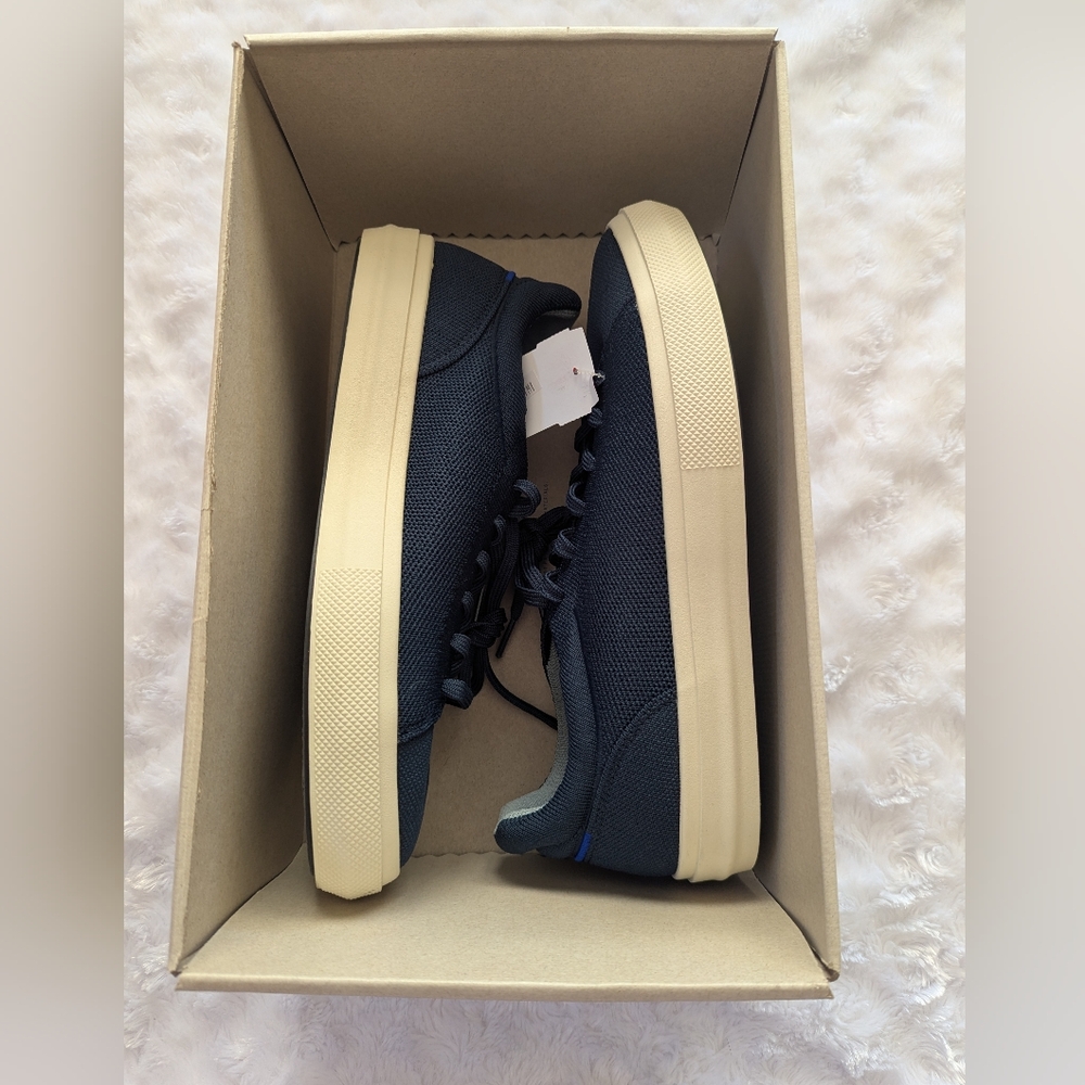 NWT/NIB Rothys Men's Navy RS01 Sneakers, Size 10